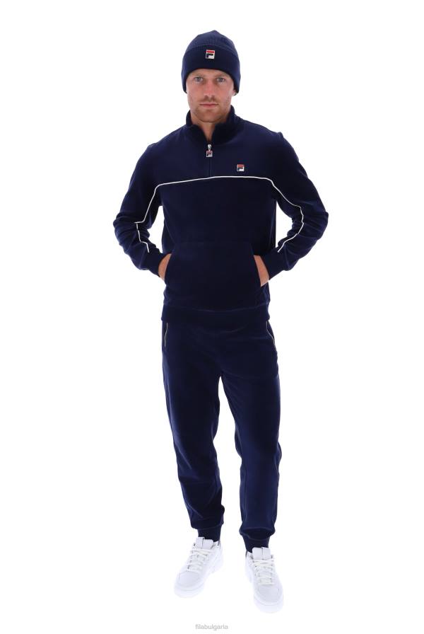 2HNL3247FILA fila duke велур 1/4 цип с кант