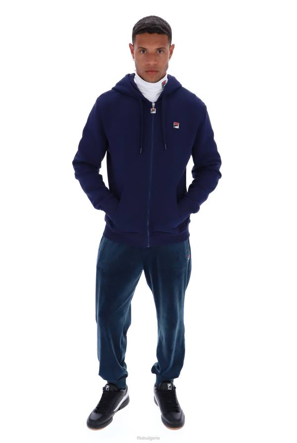 2HNL3276FILA суичър с качулка Lucian Essential с оребрени странични панели fila