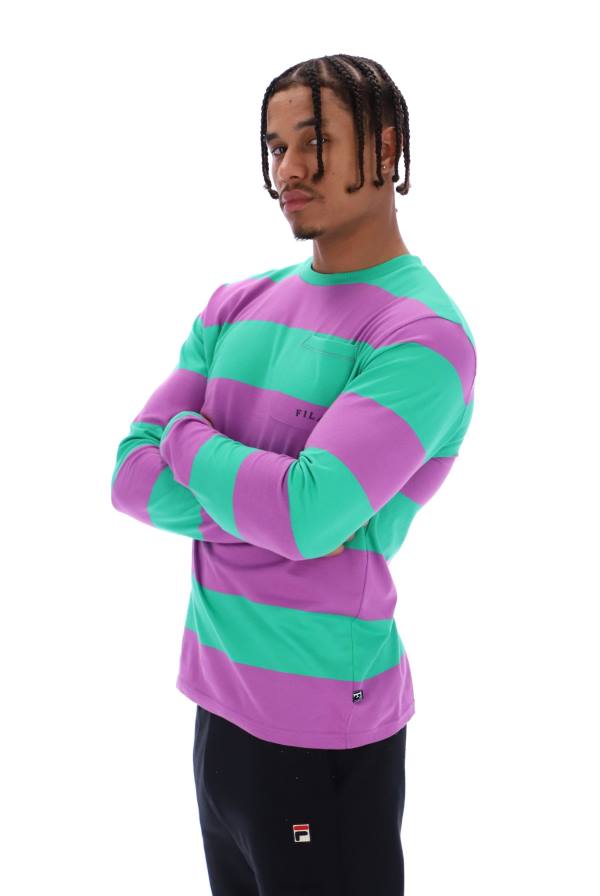 2HNL3319FILA тениска с джоб с дълги ръкави и дълги ръкави, унисекс