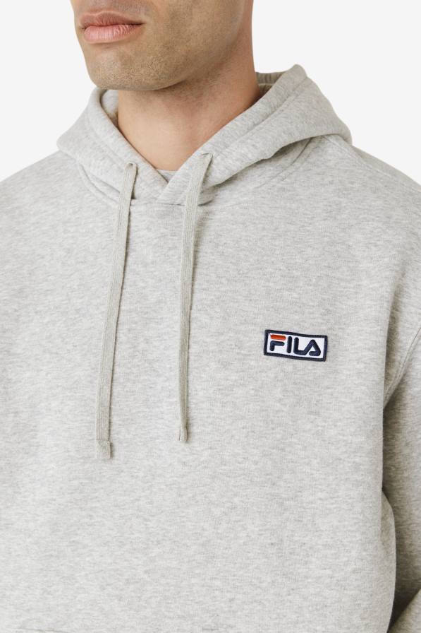 2HNL436 сив пирен/бял FILA суичър с качулка fila сив хедър/бял алгот
