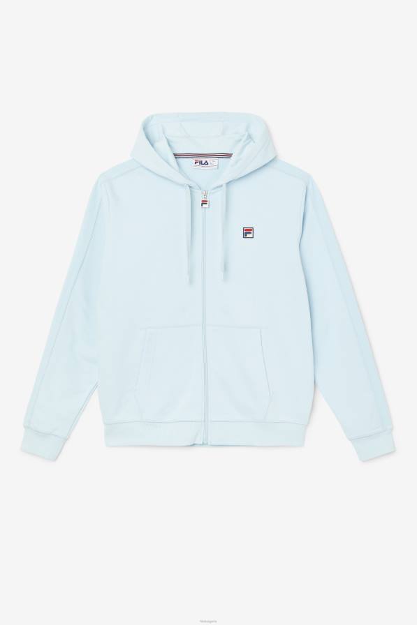 2HNL454 син FILA суичър с качулка с пълен цип fila blue joey