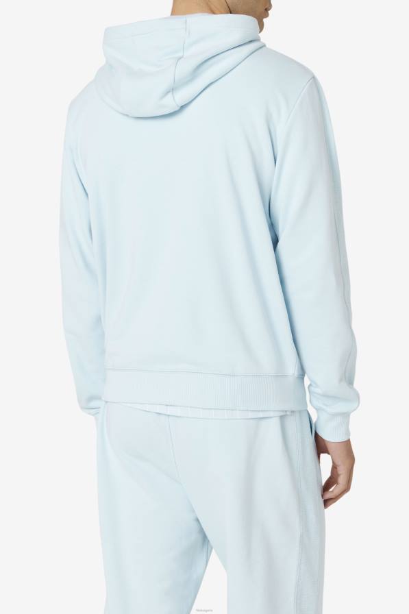 2HNL454 син FILA суичър с качулка с пълен цип fila blue joey