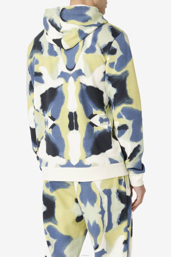 2HNL460 четка печат FILA суичър с качулка fila brushstroke print tadi