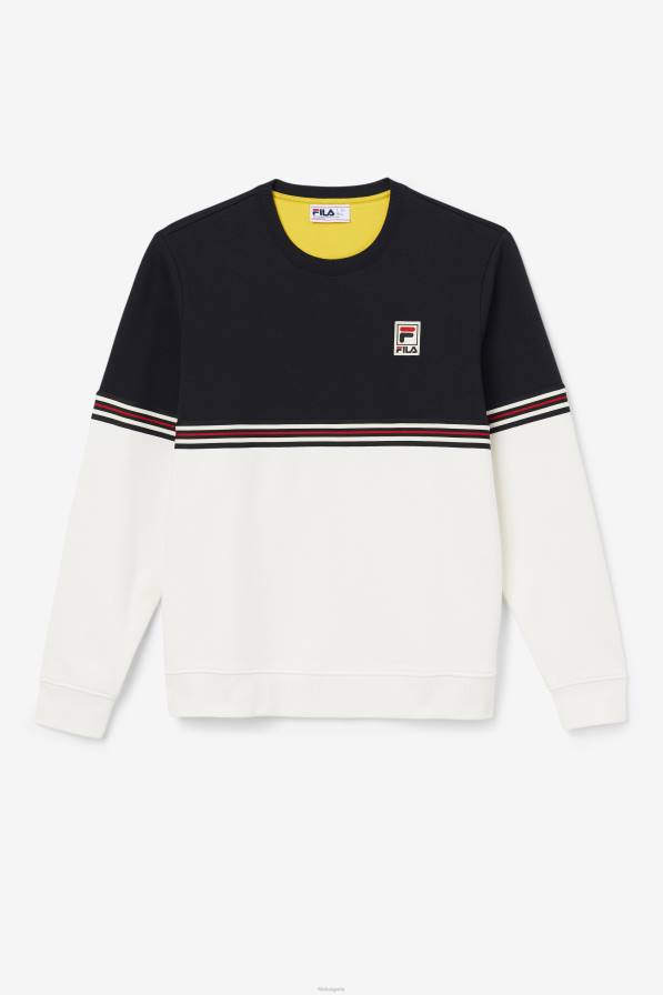 2HNL470 черна/гардения/жълта FILA asha crew fila black/gardenia/yellow