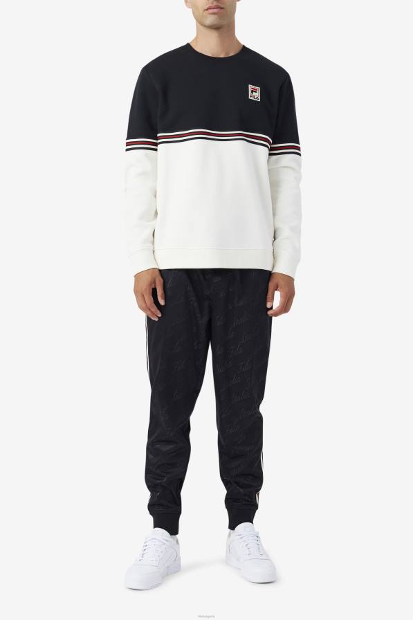 2HNL470 черна/гардения/жълта FILA asha crew fila black/gardenia/yellow