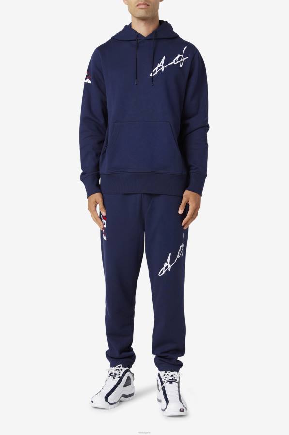 2HNL474 военноморски флот FILA navy grant hill lazarus hoodie fila