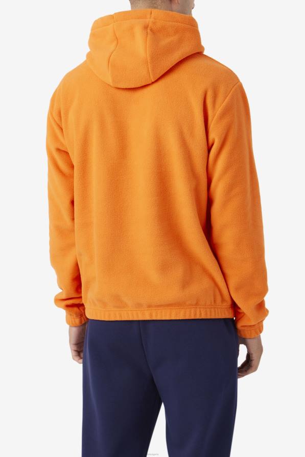 2HNL508 оранжево FILA суичър с качулка от оранжево перка