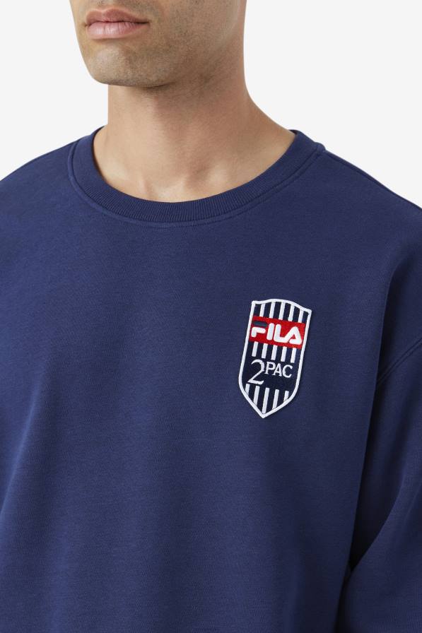 2HNL512 военноморски флот FILA 2pac флис кръпка crew fila флот