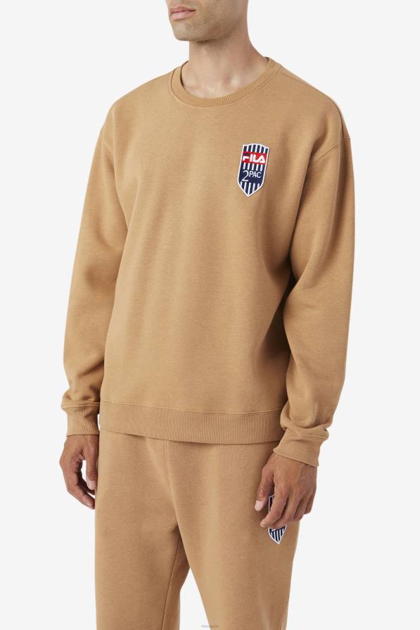 2HNL514 тютюнево кафяво FILA fila тютюнево кафяво 2pac флис пач екипаж