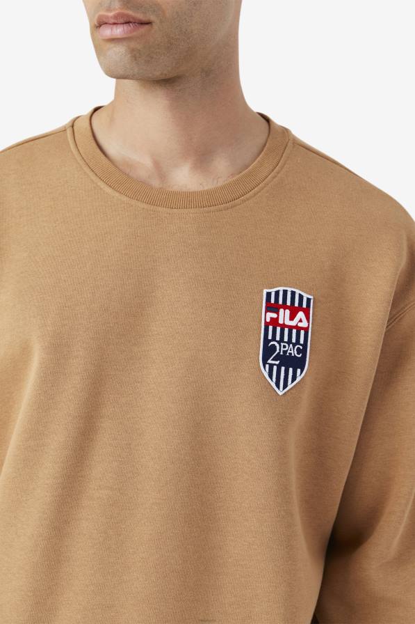 2HNL514 тютюнево кафяво FILA fila тютюнево кафяво 2pac флис пач екипаж