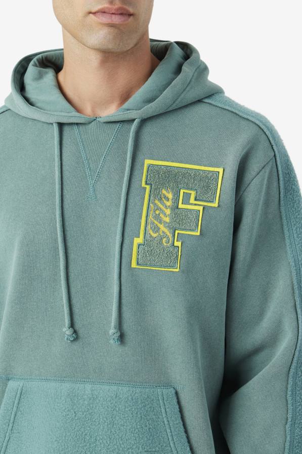 2HNL517 син смърч/мимоза FILA fila bryson винтидж пране качулка син смърч/мимоза