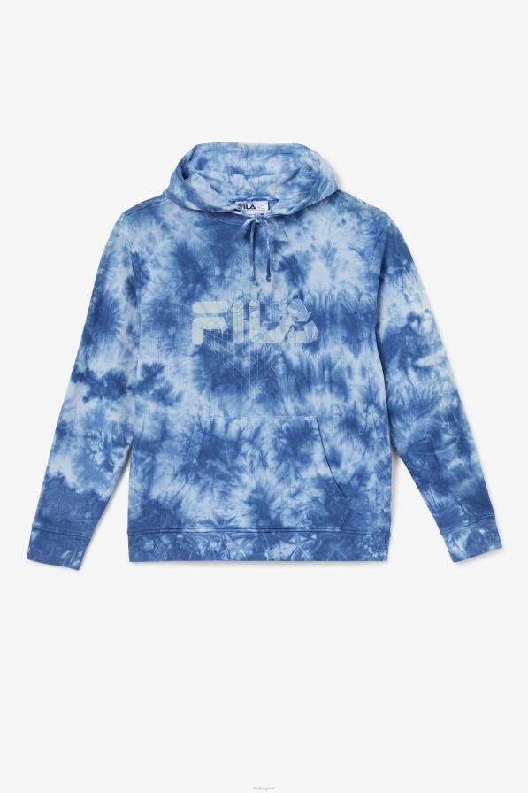 2HNL521 синя майолика/камък FILA moshi hoodie majolica blue/stone fila
