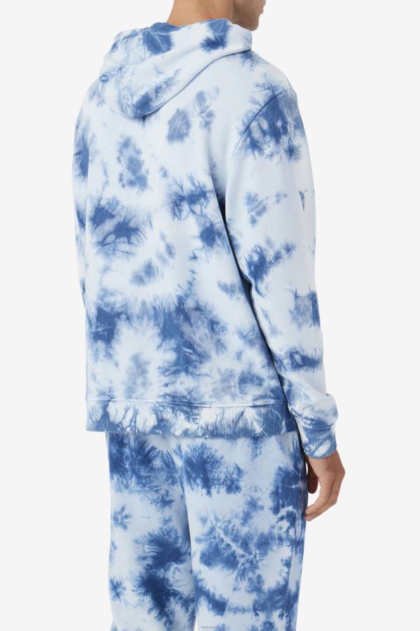 2HNL521 синя майолика/камък FILA moshi hoodie majolica blue/stone fila