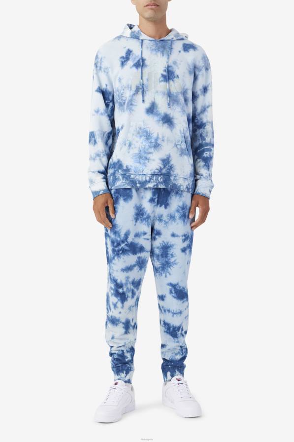 2HNL521 синя майолика/камък FILA moshi hoodie majolica blue/stone fila