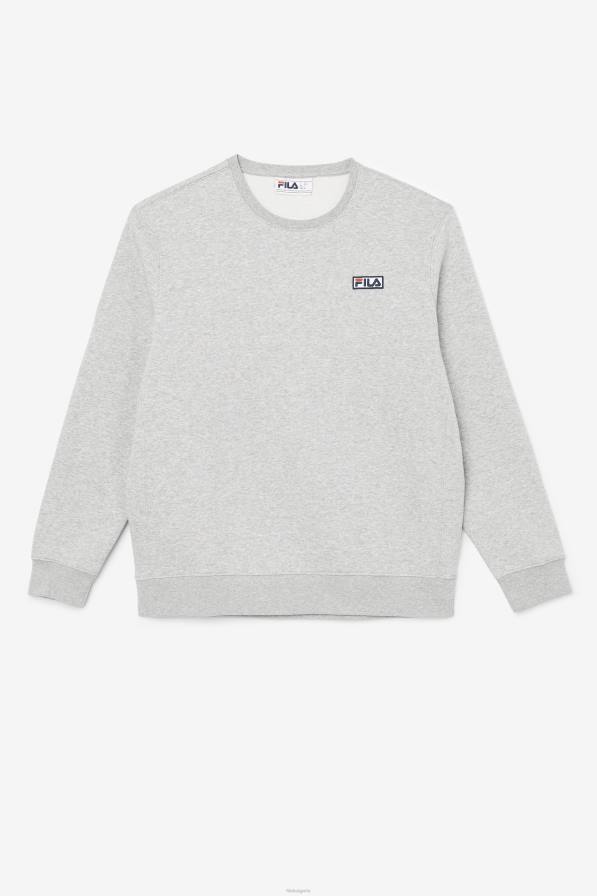 2HNL529 сив пирен/бял FILA fila garran crew сив хедър/бял