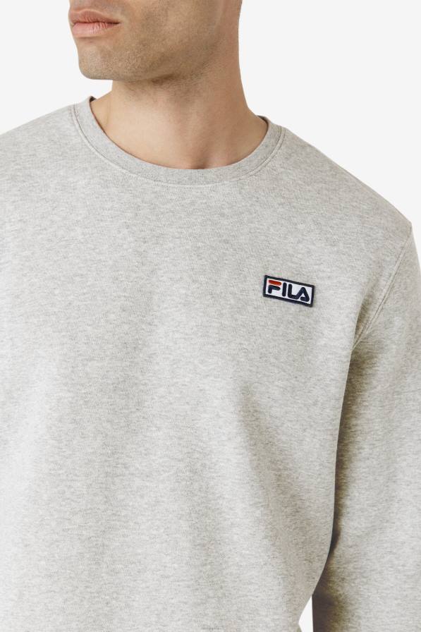 2HNL529 сив пирен/бял FILA fila garran crew сив хедър/бял