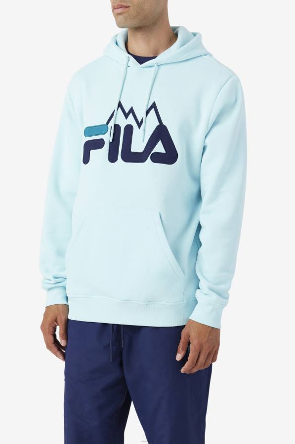 2HNL544 ледено водно/морско/дълбоко езеро FILA fila iced aqua/navy/deep lake nan hoodie