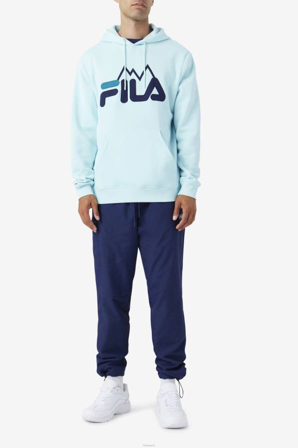 2HNL544 ледено водно/морско/дълбоко езеро FILA fila iced aqua/navy/deep lake nan hoodie