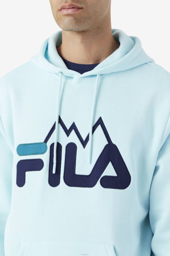 2HNL544 ледено водно/морско/дълбоко езеро FILA fila iced aqua/navy/deep lake nan hoodie