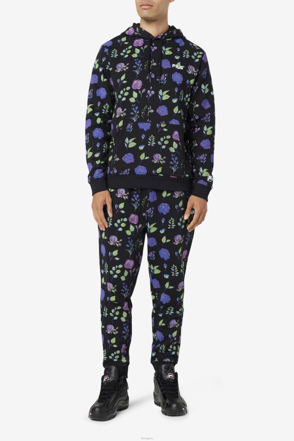 2HNL549 черен FILA черна качулка fila ashokane