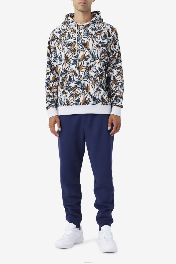 2HNL552 печат на пристанищна мъгла FILA пристанищна мъгла печат dinn hoodie fila