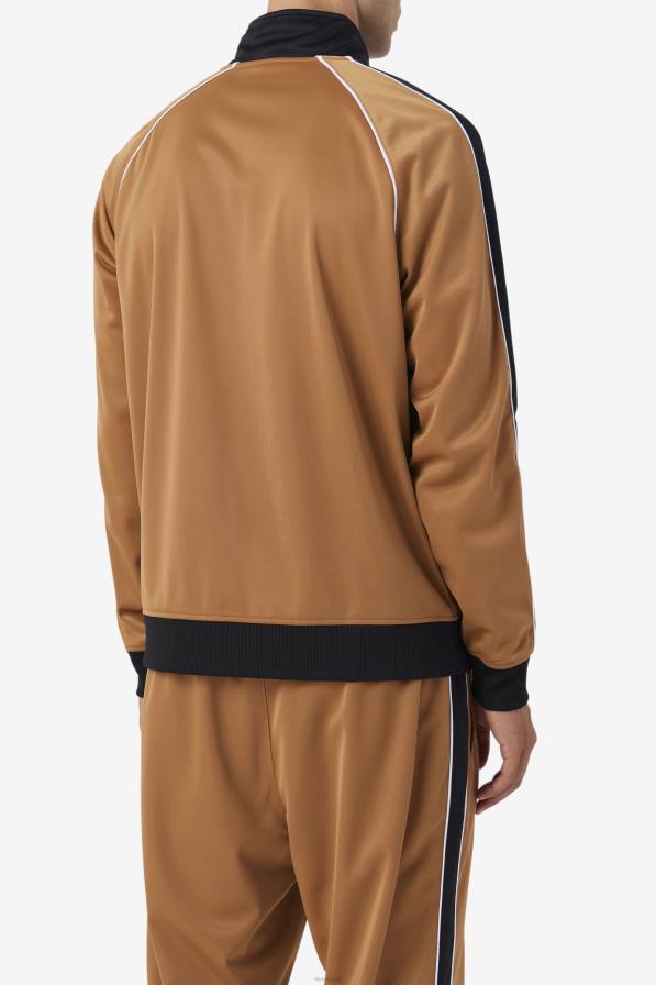 2HNL892 тютюнево кафяво/черно/бяло FILA яке fila tobacco brown/black/white 2pac