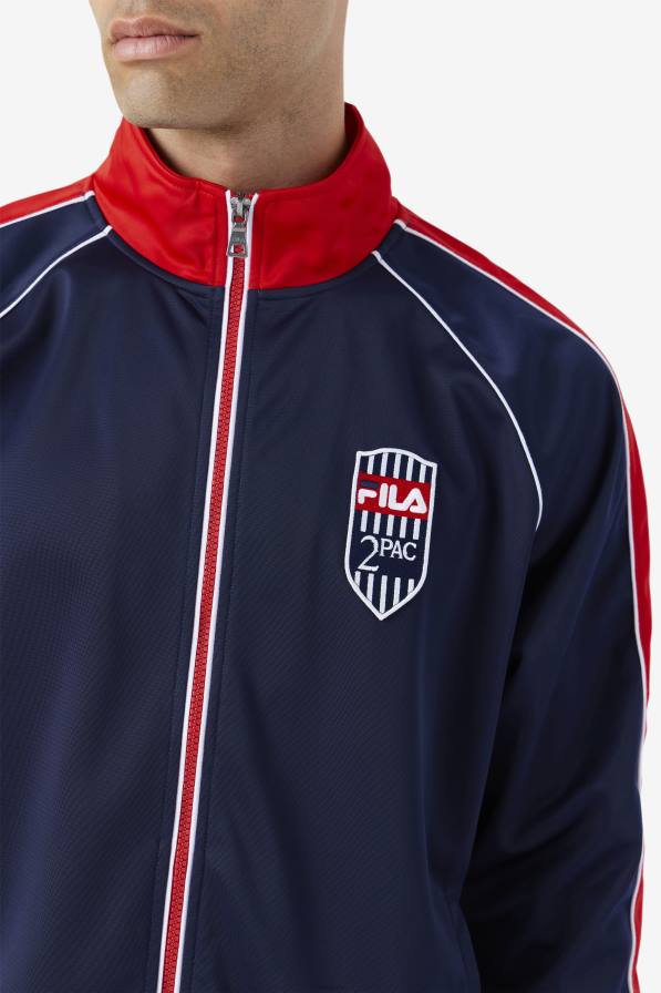 2HNL893 тъмносиньо/червено/бяло FILA 2pac спортно яке тъмно/червено/бяло
