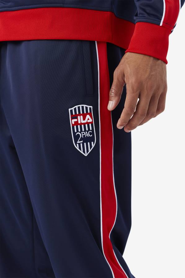 2HNL895 тъмносиньо/червено/бяло FILA спортен панталон fila 2pac тъмно/червен/бял