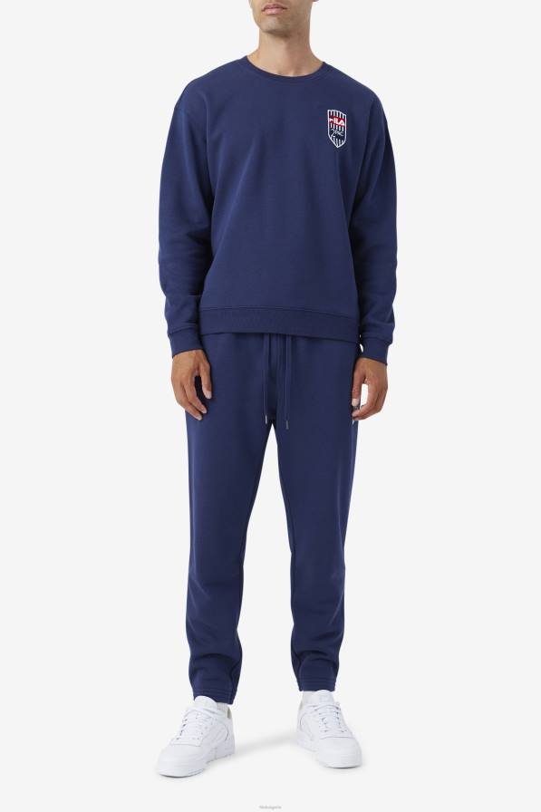 2HNL898 военноморски флот FILA fila navy 2pac patch jogger