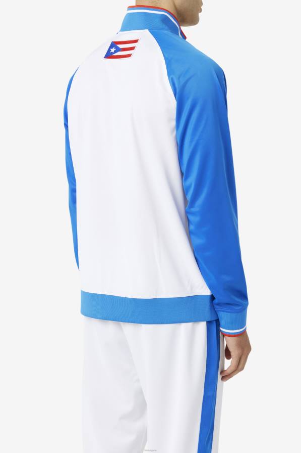 2HNL910 бяло/синьо/огнено червено FILA фила бяло/синьо/огненочервено спортно яке пуерто рико