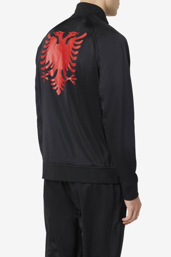 2HNL925 черно/червено FILA спортно яке fila albania черно/червено