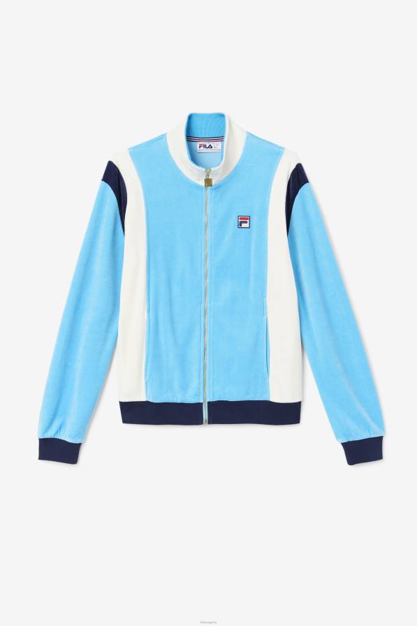 2HNL931 водолей/чапла/морска флота FILA велурено яке fila floyd aquarius/egret/navy