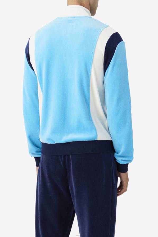 2HNL931 водолей/чапла/морска флота FILA велурено яке fila floyd aquarius/egret/navy