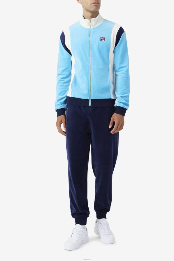 2HNL931 водолей/чапла/морска флота FILA велурено яке fila floyd aquarius/egret/navy