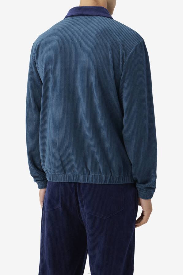 2HNL936 синьозелена/морска/чапла FILA синьо-синьо/чапла велурено яке от gerard fila