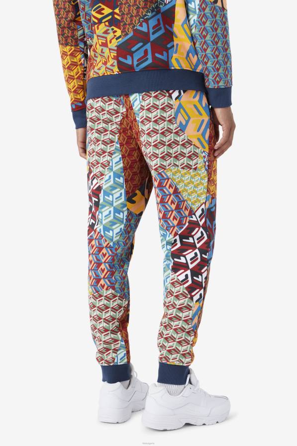 2HNL946 жълт печат/океан FILA fila жълт печат/океан amay jogger