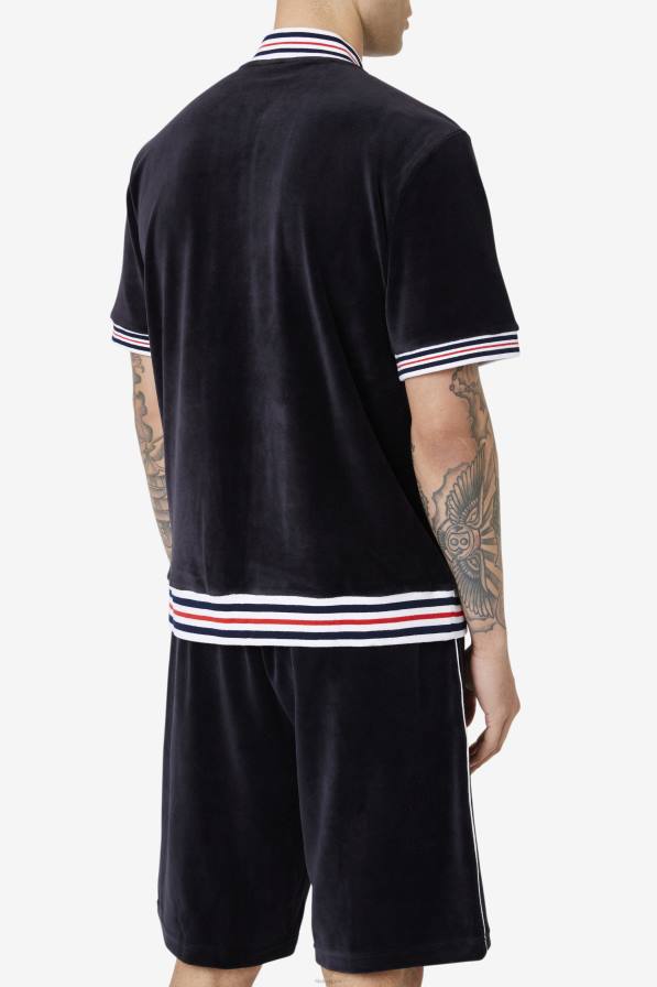 2HNL953 Черно бяла FILA estudio велурено яке черно/бяло fila