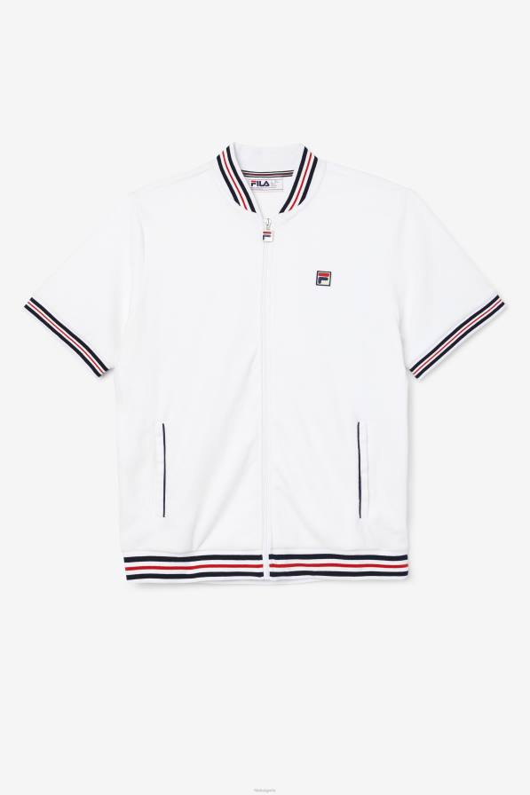 2HNL954 бяло/морско синьо FILA бяло/морско синьо велурено яке fila