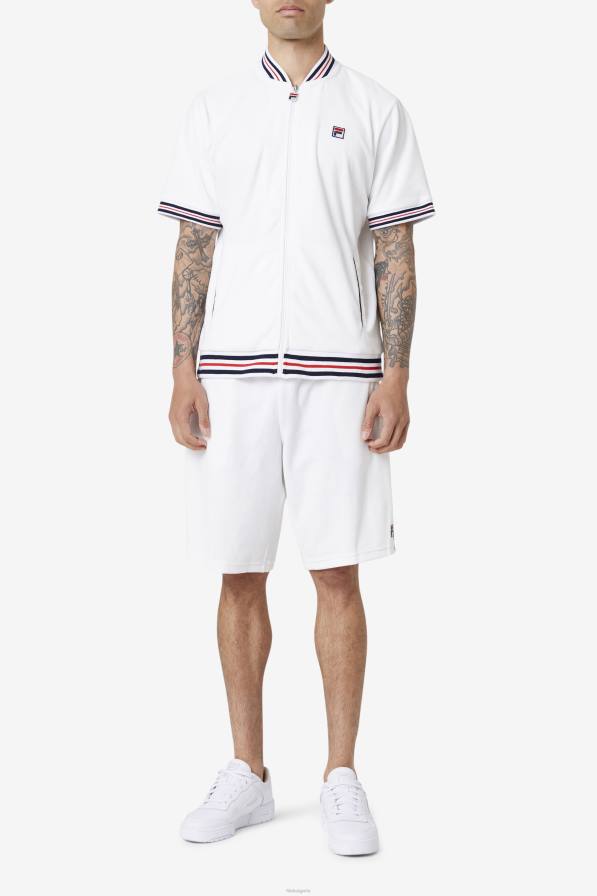 2HNL954 бяло/морско синьо FILA бяло/морско синьо велурено яке fila