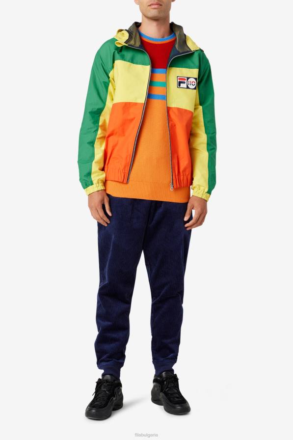 2HNL2538 оранжево/червено/зелено/синьо FILA оранжев/червен/зелен/син кашмирен пуловер fila