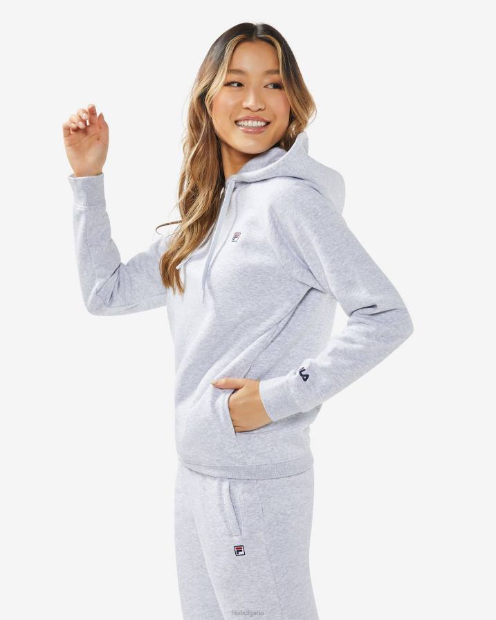 2HNL2510 светлосив мергел FILA унисекс значка 3.0 качулка фила светло сиво мраморно