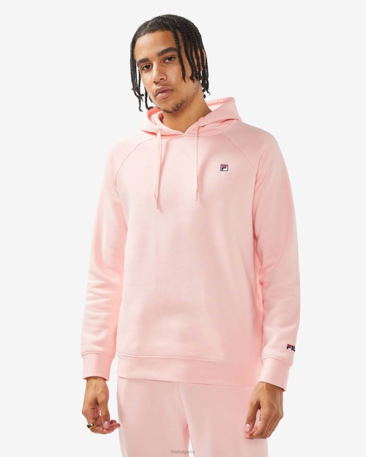 2HNL2513 бледа роза FILA унисекс значка 3.0 качулка бледо розово фила