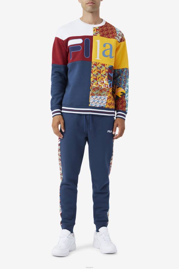 2HNL469 океан/ревен/бял FILA суичър fila hansi океан/ревен/бял