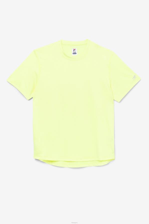 2HNL1109 жълтеник FILA кисела топка мида подгъв екипаж жълт хедър фила