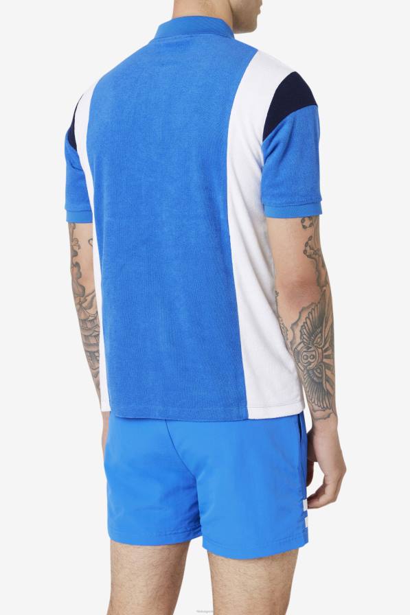 2HNL254 силно синьо/бяло/морско синьо FILA astro terry polo fila силно синьо/бяло/тъмносин