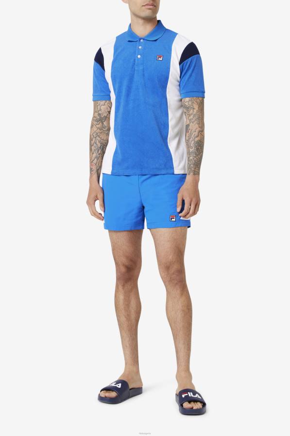 2HNL254 силно синьо/бяло/морско синьо FILA astro terry polo fila силно синьо/бяло/тъмносин