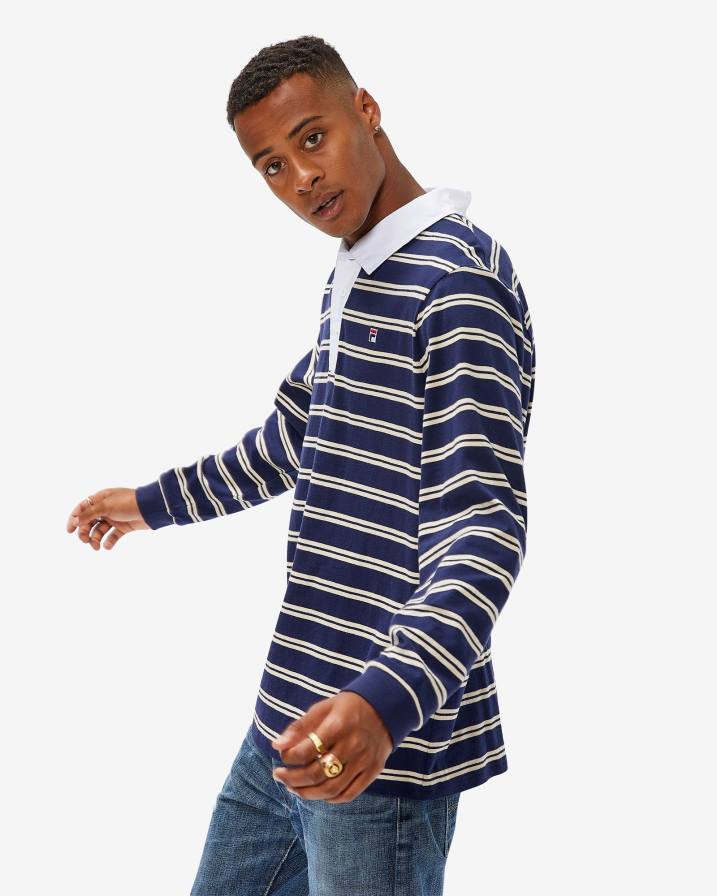 2HNL2566 нов флот FILA fila нова военноморска мъжка значка за ръгби поло