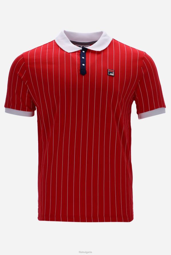 2HNL3336FILA bb1 класически винтидж раирана поло фила мода