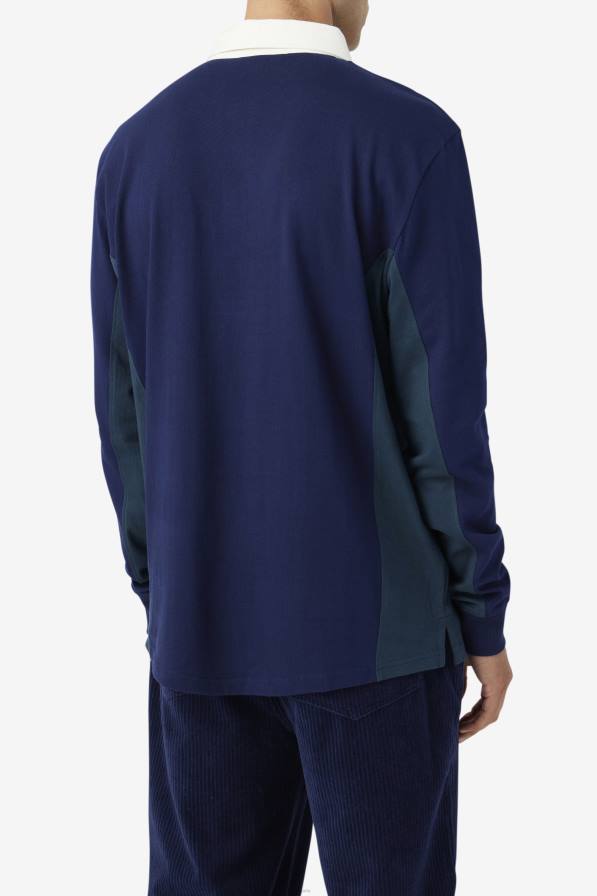 2HNL413 флот/синьо-зелена/чапла FILA filmore ръгби тъмносиньо/синьозелено/бела чапла