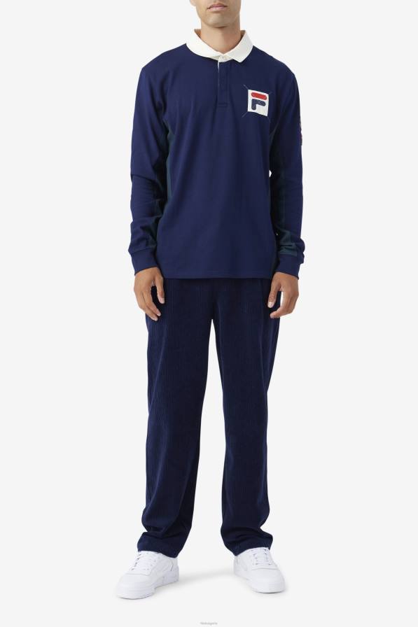 2HNL413 флот/синьо-зелена/чапла FILA filmore ръгби тъмносиньо/синьозелено/бела чапла